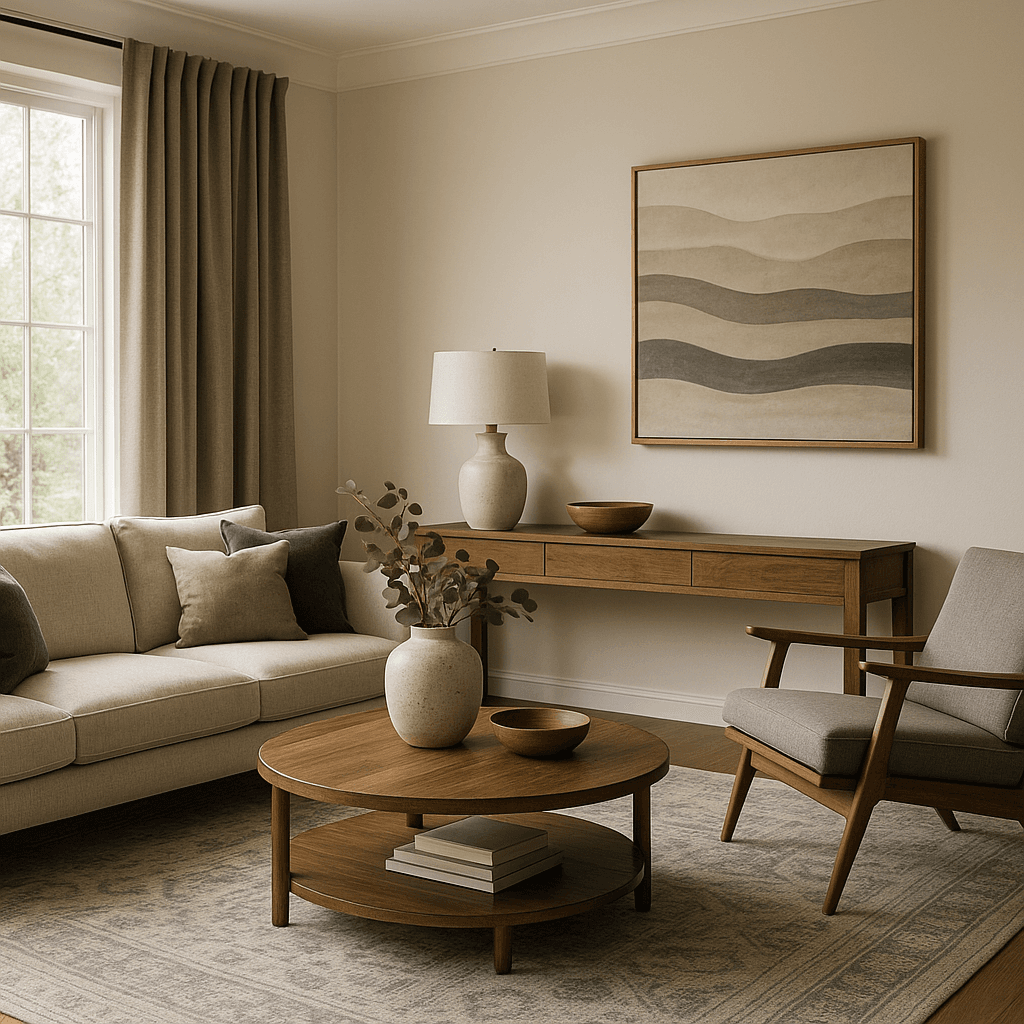 Layered Living: Designing Spaces with Sofas, Furniture & Curtains that Inspire