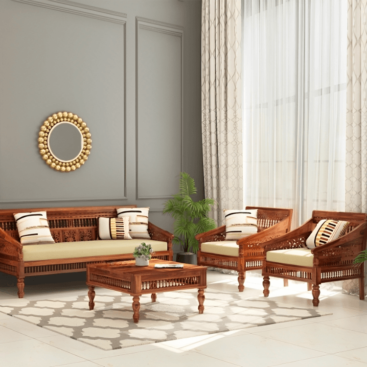 Wooden Sofa Set in India Wooden Sofa Set in India