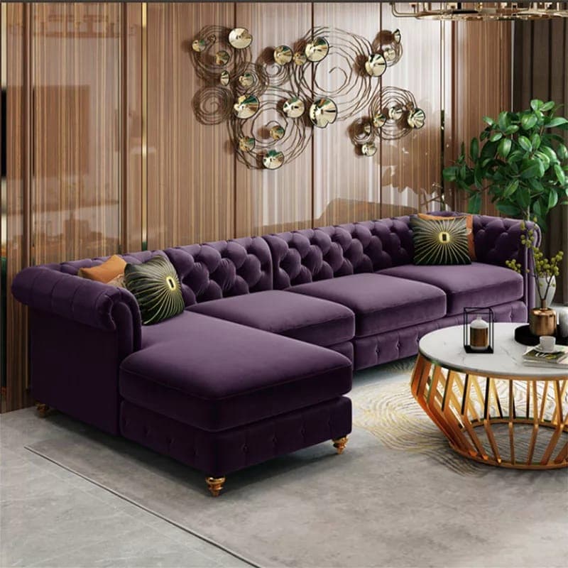 UrbanLuxe Contemporary L Shape Sofa Set UrbanLuxe Contemporary L Shape Sofa Set