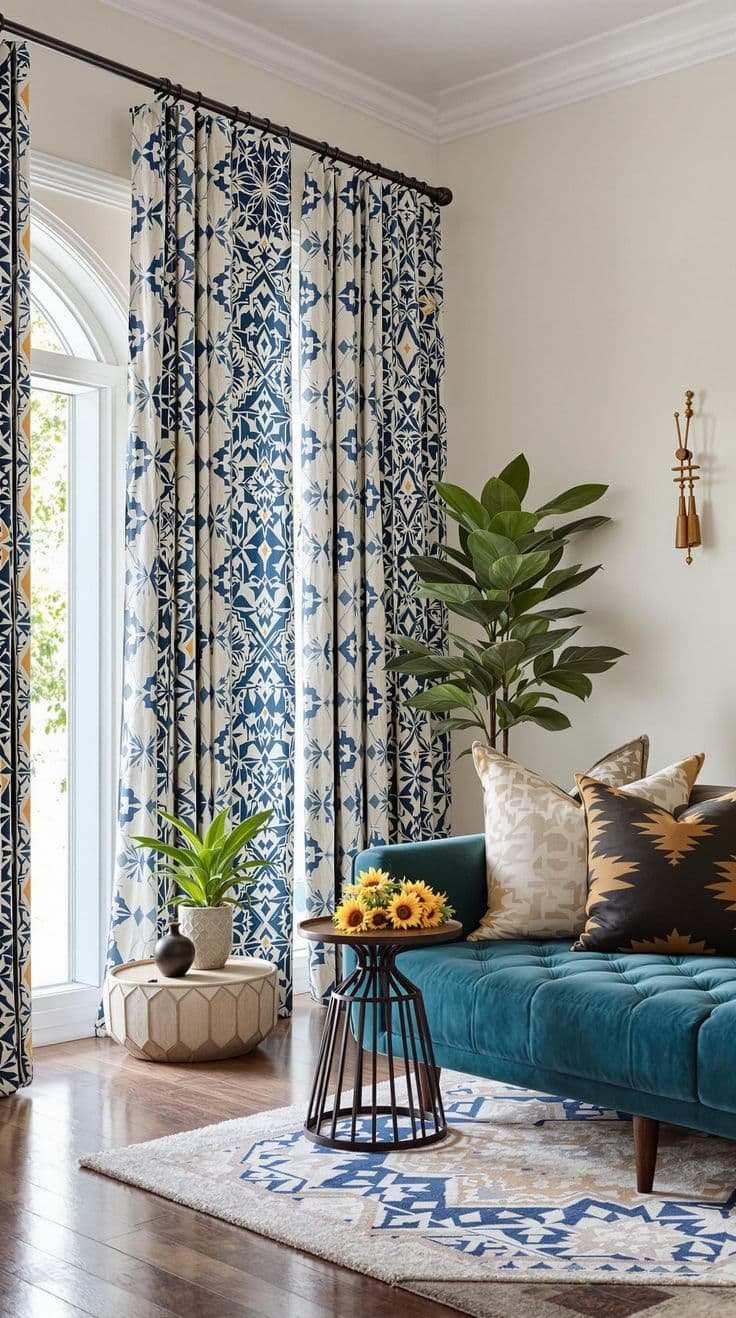 VividAura Printed Curtains VividAura Printed Curtains